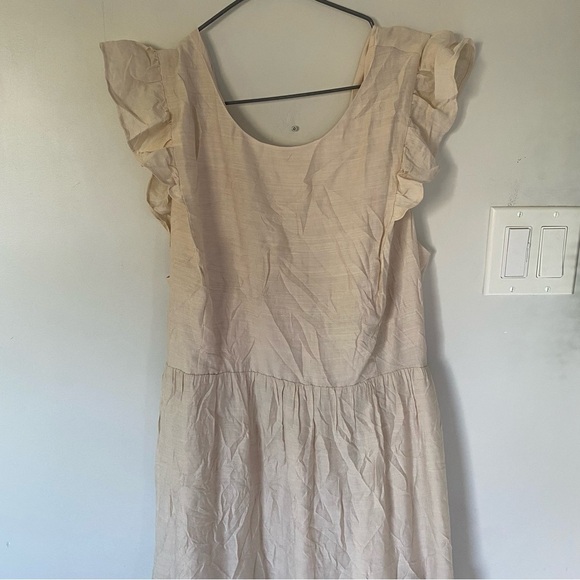 Express Tiered Ruffle Cutout Back Maxi Dress Size XL NWT Feminine - Picture 3 of 15